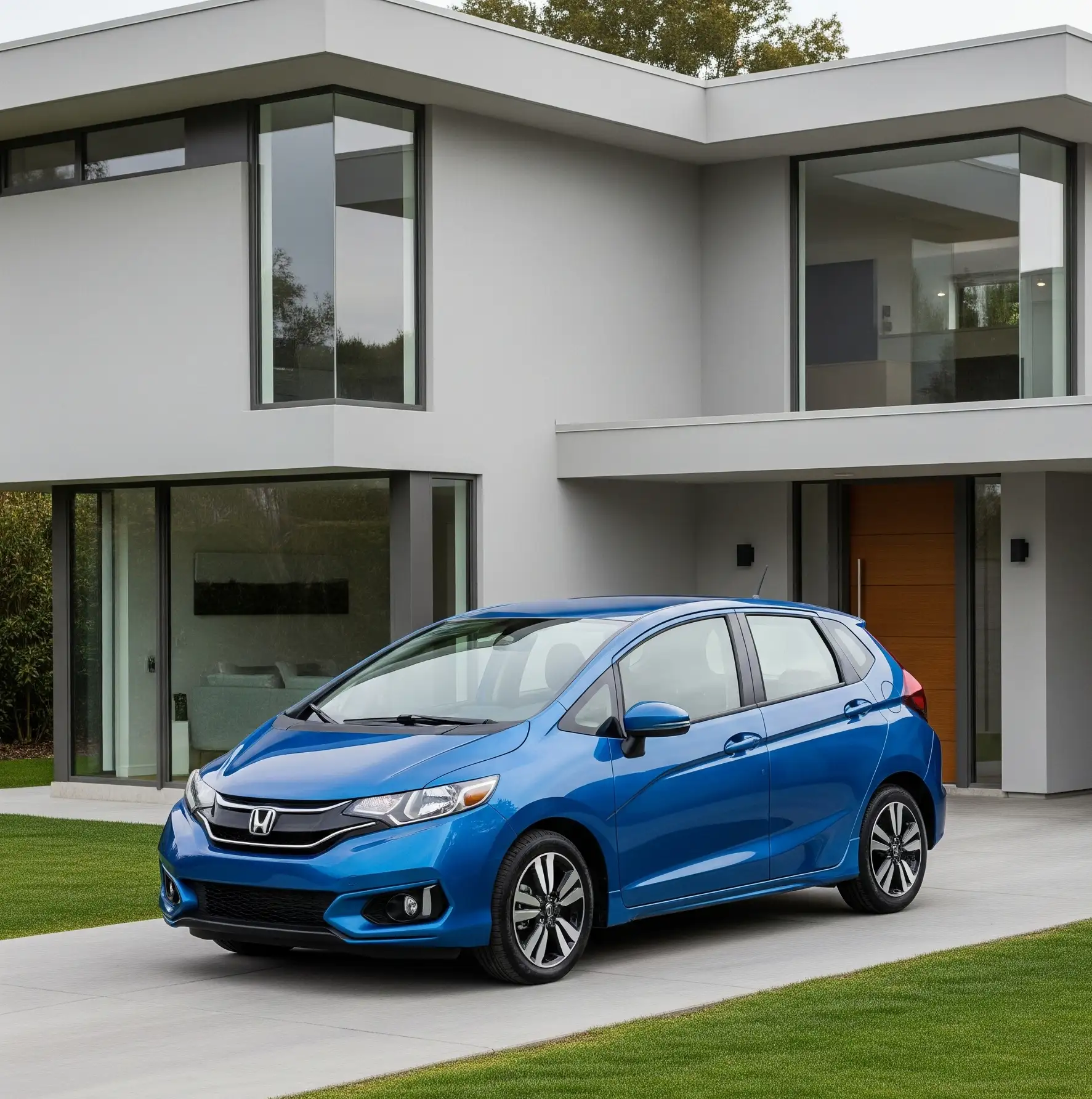 Concepto: Auto viejo se convierte en casa nueva. Aquí irá la imagen generada.